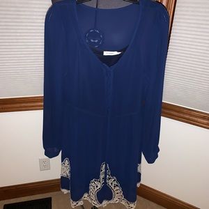 Fun Navy Blue Hobo Dress S